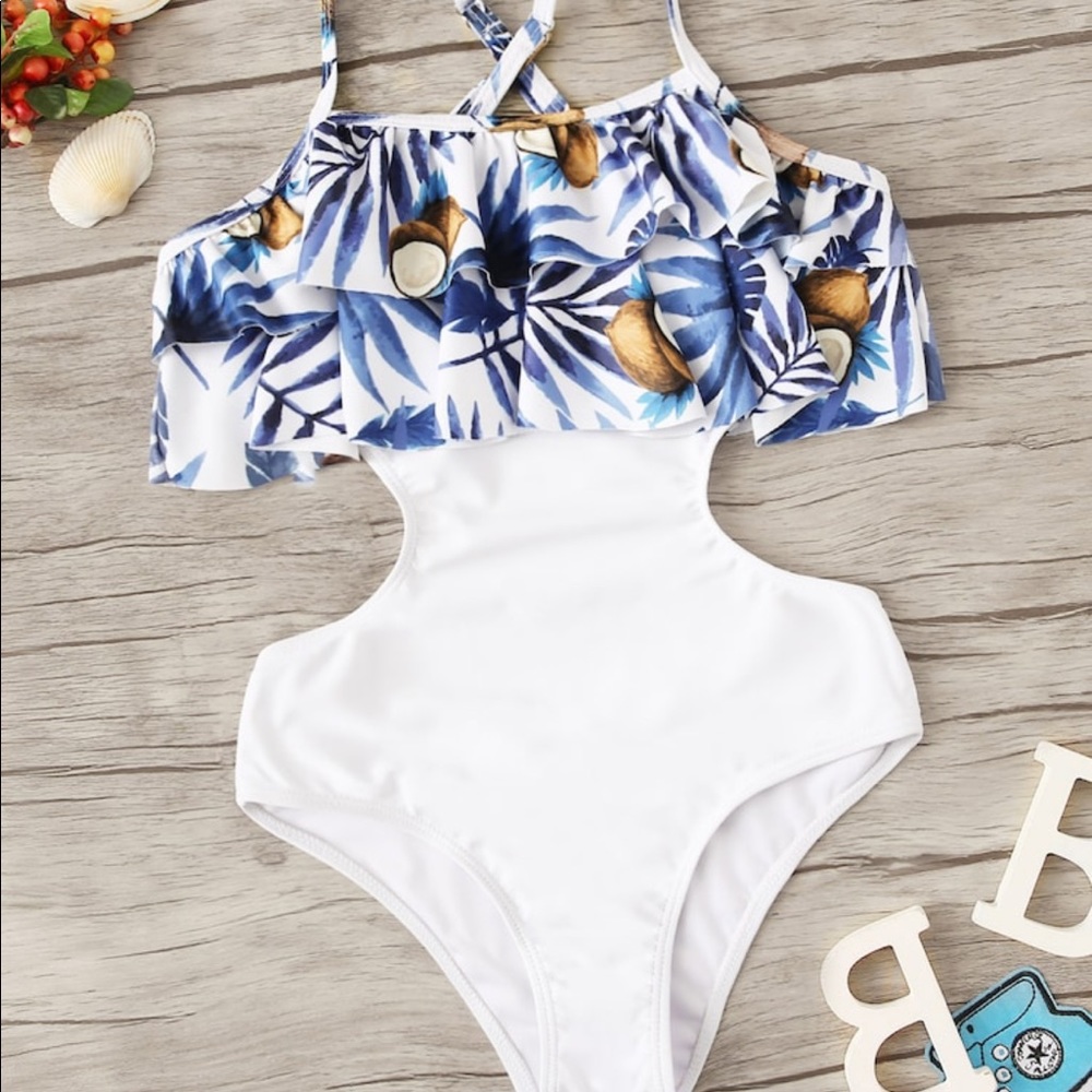 Girls cutout one piece from Shein